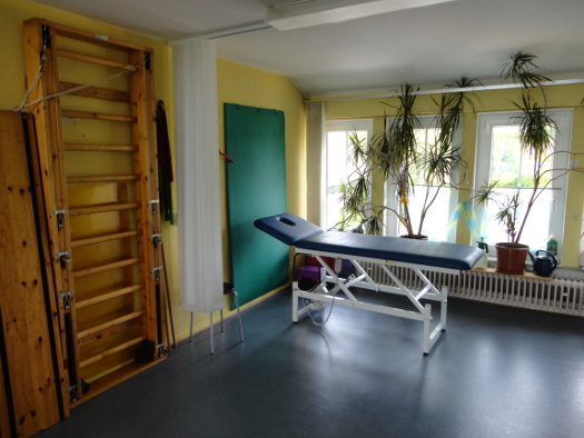Behandlungsraum der Physiotherapie Ingrid Radtke